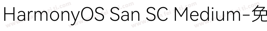 HarmonyOS San SC Medium字体转换